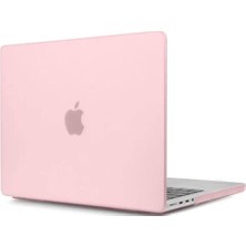 aklow akyoleticaret Apple Macbook Pro 14.2inç A2442 2021 ile Uyumlu Kılıf, Mat Ön Arka Kapak, Pembe