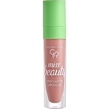 aklow akyoleticaret Miss Beauty Stay Matte Lipcolor Ruj No: 02WARM Kiss