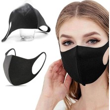 aklow akyoleticaret Ağız Maskesi Siyah; Yıkanabilir, 5'li Set