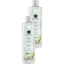 Şanal Avon Senses White Lily Beyaz Zambak Kokulu Duş Jeli 250 Ml. Ikili Set