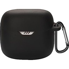 aklow akyoleticaret Kulaklık, Jbl Tune Flex 2 ile Uyumlu Kılıfı Kancalı Kılıf Darbeye Dayanıklı Silikon Yumuşak Koruyucu Toz ve Kirden Koruyan Jbl Tune Flex2 ile Uyumlu Koruyucu Kapak Siyah
