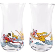aklow akyoleticaret Şen Kadeh Rakı Bardağı Ince Belli 2'li Set