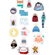 Nesse Tasarım Kış Temalı Sticker Seti
