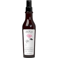 aklow akyoleticaret 100 Doğal Bitkisel Saç Toniği Keratinli Gül Suyu 250 ml