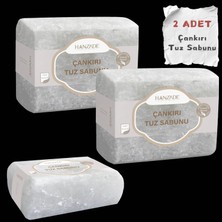 Şanal Hanzade Bitkisel Çankırı Tuz Sabunu 300-350 gr x 2 Adet Zengin Mineralli Doğal Saf Çankırı Kaya Tuzu Sabunu