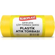 aklow akyoleticaret Plastik Atıklar Çöp Torbası 10'lu 80×110 Cm; Dayanıklı & Geniş Hacimli, Çift Katlı, Geri Dönüştürülebilir Çöp Poşeti, Mutfak, Bahçe, Ofis, Restoran, Okul, Fabrika, Piknik Alanı, Market, Depo