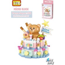 aklow akyoleticaret Sevimli Pasta 370 Parça Oyuncak Yapım Seti FFLZ-8807