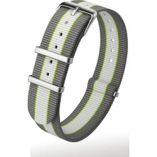 aklow akyoleticaret Saat, 18 Mm-20 Mm-22 Mm-24 mm Nato Kumaş Tekstil Kordonu Kayışı N32NYL3-GYW