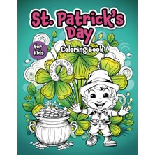 aklow akyoleticaret Saint Patrick's Day Coloring Book, Jumbo Coloring Book (8.5 x 11 In), Easy Creative Fun For Kids In Preschool, Indergarten, And Elementary: Cute Holiday Gift For Kids