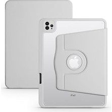 aklow akyoleticaret iPad Air 11 2025 M3 Termik, Kalem Bölmeli, Dönebilen, Standlı Kılıf, Gri