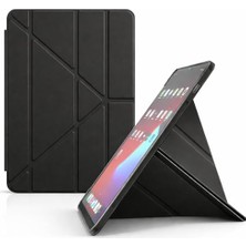 aklow akyoleticaret Apple iPad 2022 10.9 10. Nesil Uyumlu Kalem Bölmeli Standlı Uyku Modlu Suni Deri Kılıf Yarı Transparan Silikon Arka Yüzey