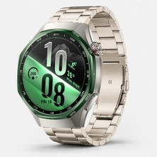 Sneezy Huawei Watch Gt7 Pro 46MM Ile Uyumlu Katlanır Klipsli Paslanmaz Çelik Saat Kordonu