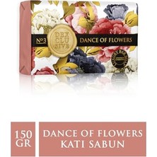 aklow akyoleticaret Dance Of Flowers Doğal Banyo Sabunu, 150 G, %100 Bitkisel Yağlı, Kremsi, Gliserinli, Parfümlü Vücut Temizleyici