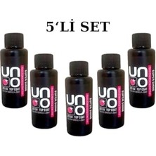 aklow akyoleticaret Uno Super Shine Top Coat 50 Ml, 5'li Set Şeffaf