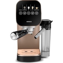 aklow akyoleticaret Mycaffe Barista S20 Entegre Süt Hazneli Otomatik Espresso ve Latte Makinesi Amber 900 ml 1360W