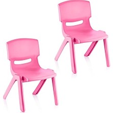 aklow akyoleticaret 2'li Set Küçük Şirin Çocuk Sandalyesi Pembe