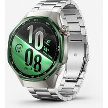 Sneezy Huawei Watch Gt7 Pro 46MM Ile Uyumlu Katlanır Klipsli Paslanmaz Çelik Saat Kordonu