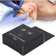 aklow akyoleticaret Hassas Kaş Haritalama Teli Microblading ve Pmu Profesyonel Ölçüm Için 10 M Ultra Ince Bambu Karbon Tel