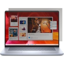 aklow akyoleticaret Dell Inspiron 16 Plus 5640 16 Inç Uyumlu Hayalet Ekran Koruyucu, Yandan Görünmeyen Anti-Spy Gizlilik (Privacy), 9h Temperli Nano Kırılmaz Esnek Cam, Parlama Önleyici