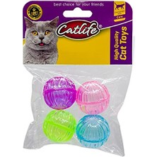 Şanal 202469-CATLIFE Zilli Kedi Oyuncağı 4'lü Paket
