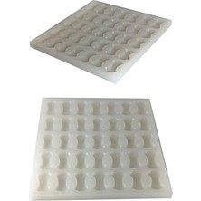 aklow akyoleticaret Kalıp, Minyatür 1/12 Ölçekli Dairesel Kilitli Yer Taşı Silikon Maket