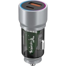 aklow akyoleticaret 67W Turbo Araç Şarj Başlığı – USB + Pd Girişli