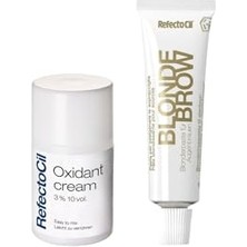 aklow akyoleticaret Kaş + Kirpik Boyası Sarı Blonde Brow 15 ml + Krem Oksidan 100 ml