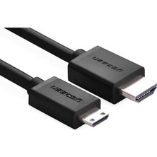 aklow akyoleticaret Mini HDMI To HDMI 4K 60 Hz V1.4 Ses ve Görüntü Aktarım Kablosu, 1.5 Metre