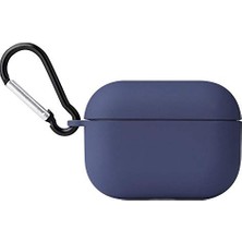 aklow akyoleticaret 10871 Apple Airpods Pro ile Uyumlu Airbag Silikon Kılıf Lacivert
