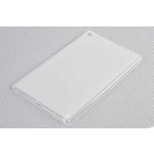 aklow akyoleticaret Galaxy Tab A 10.1 2019 T510 Uyumlu Beyaz Süper Silikon Tablet Kılıfı