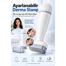 Transformacion Profesyonel Ayarlanabilir Derma Stamp 140 Iğne Cilt ve Saç Mikro Iğneleme Cihazı 120 Iğne Cilt Saç ve Sakal Bakım 723735