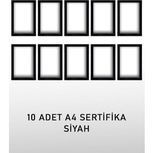 aklow akyoleticaret 10 Adet A4 Siyah Pvcli 21X30 Belge Için Siyah 21 x 30