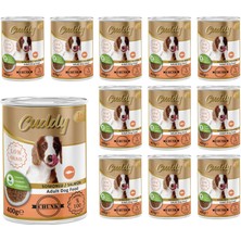 Şanal Cuddy Yetişkin Köpek Somonlu ve Jöleli Konserve Mama 400 gr x 12 Adet