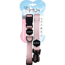 Şanal M-Pets Gentle Dog Boyun Tasması ve Gezdirme Set (L) Pembe