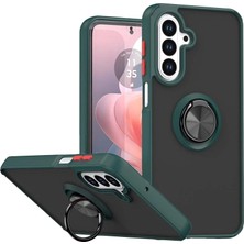 DS LLC Samsung Galaxy A37 5g Montreal Yüzüklü Silikon Kapak - Yeşil