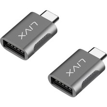 aklow akyoleticaret Usb3.0 To Type C Çevirici Dönüştürücü Otg Adaptör, Lva-Otgcm, Ikili Paket