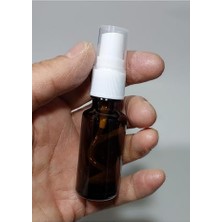 aklow akyoleticaret 3 Adet Boş Amber Renk Cam Spreyli Doldurulabilir Kolonya ve Parfüm Şişesi 20 ml 86974317172541