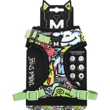 Şanal M-Pets Urban Style Multicolor Easy Fit Köpek Göğüs Tasması (Xs)