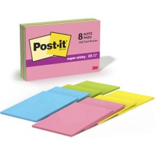 aklow akyoleticaret Super Sticky Notes, 15,2 x 10,2 Cm, Rio De Janeiro Collection, 8 Pads/paket (6445-SSP)