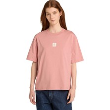 Timberland Stack Logo Short-Sleeve Tee Kadin Pembe Tshirt TB0A5RZXR851