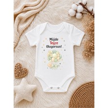 Perfect Mega Store Müjde Teyze Oluyorsun Yazılı Bebek Zıbını – Teyzeye Hamilelik Müjdesi Sürpriz Bebek Body