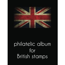aklow akyoleticaret Philatelic Album For, Big Size Philatelic, With More, British Stamps:, Book For Collectors, Than 2300 Entries