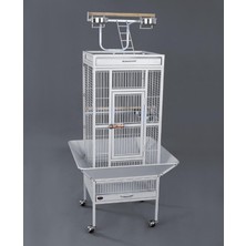 Şanal Dayang Papağan Kafes Ayaklı 45.7X45.7X156CM Beyaz, 600-A10W