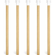 Şanal 5'li Tırtıklı Ahşap Kuş Tüneği 25 cm