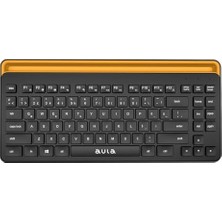 aklow akyoleticaret AWK310 Bluetooth 4.0 Kablosuz Tkl Türkçe Q Klavye, Telefon ve Tablet Standlı