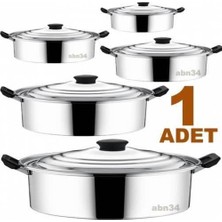 aklow akyoleticaret Pilav Tenceresi, 1ADET Çift Kulplu Ø30 cm Alüminyum Karnıyarık Boyasız Naturel Sağlıklı Sığtip Tencere