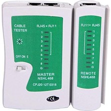 aklow akyoleticaret Kablo, AL-4523 RJ11 RJ45 Cat5 Network Tester Test Kontrol Bağlantı Cihazı Ledli