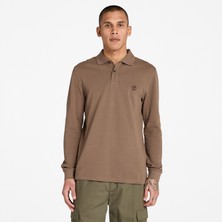 Timberland Millers River Ls Millers River Pique Pol Erkek Kahverengi Tshirt TB0A6VD2BK01