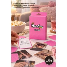 Yenilig 10 Adet Mini Mooduna Göre Kız Kıza – Eğlenceli Kart Oyunu, Sosyal Oyun, Party Game, Fotoğraf Eşleştirme, Taşınabilir Pembe Set