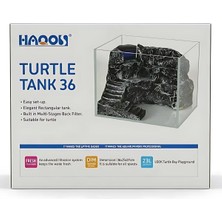 Şanal Haqos Turtle Tank 36 Kaplumbağa Akvaryumu 23LT 36X25X27CM